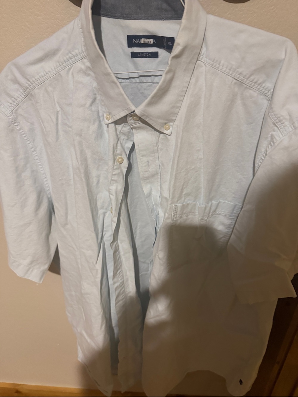 Nautica Light Blue Short Sleeve Button-Down Shirt